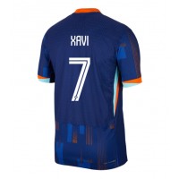 Netherlands Xavi Simons #7 Replica Away Shirt Euro 2024 Short Sleeve